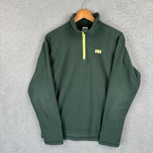 Helly Hansen Fleece Mens Medium Green 1.4 Zip Sweater Outdoor